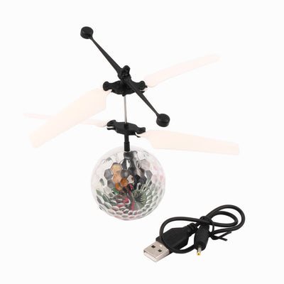 2016 Newest Funny Kids Gift Sensing Crystal Ball Induction Fly Ball Dazzle Colour Lights with double blister packaging