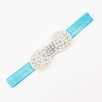 Fashion 2Months-24Months Baby Girl Head Accessories Hair band Baby Party Pearl Bowknot Crown Pearl Headwear
