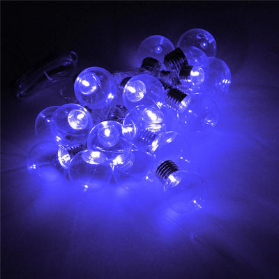 EU Plug 10M Globe Patio 20 LED String Light Led Outdoor Clear Bulb Multicolor Chirstmas Wedding Party Decor Fairy Lamp DC31V