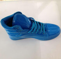 HEE GRAND Casual Shoes Woman Lighted Candy Color High-top Shoes Woman Fashion Shoes Flat Platform Student Shoes XWB001