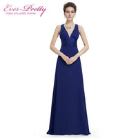 Long Formal Evening Party Dresses Ever Pretty 2017 Court Train HE09008 Sexy V-neck Elegant Cross Back Celebrity Dresses