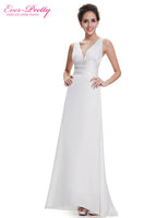 Long Formal Evening Party Dresses Ever Pretty 2017 Court Train HE09008 Sexy V-neck Elegant Cross Back Celebrity Dresses