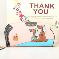 FLYING BIRDS! women leather wallets dollar price women's purse 2016 new card holder coin purse summer style bag ladies LM3091fb