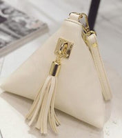 FLYING BIRDS women clutch rivet leather bags Triangular zipper bag ladies purse party bags high quality handbag 2017 LM4361fb