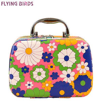 FLYING BIRDS women cosmetic cases Capacity Large  Cosmetic Bags Box Makeup Bag Beauty Case Travel Jewelry Display Case LM3603fb