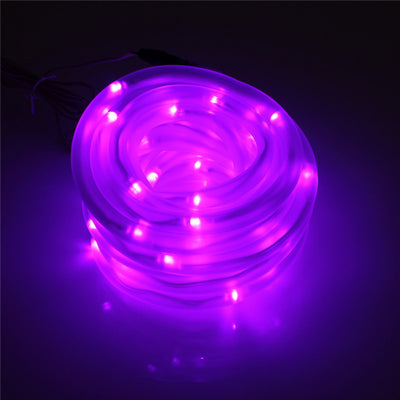 Top Quality 7M 50 LED Solar Rope Tube Led String Strip Fairy Light Outdoor Garden Party Decor Waterproof