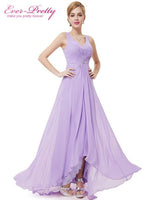 Formal Evening Dresses EP09983 Ever Pretty 2017 New Arrival Real Photo Plus Size Double V Neck Rhinestones Long Evening Dress