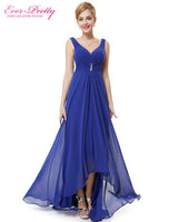 Formal Evening Dresses EP09983 Ever Pretty 2017 New Arrival Real Photo Plus Size Double V Neck Rhinestones Long Evening Dress