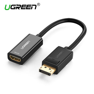 Ugreen 4K*2K DisplayPort DP Male to HDMI Female Cable Adapter  Display Port Converter for Projector HP/Dell Laptop