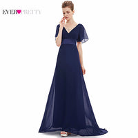 Evening Dresses HE09890 Padded Trailing Flutter Sleeve Long Women Gown 2017 New Chiffon Summer Style Special Occasion Dresses