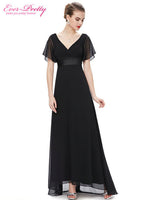 Evening Dresses HE09890 Padded Trailing Flutter Sleeve Long Women Gown 2017 New Chiffon Summer Style Special Occasion Dresses
