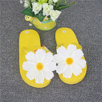 HEE GRAND Woman Beach Flip Flop Slippers Flat with Summer Colorful Flower Slide Women's Shoes Candy Color Girl's Footwear XWT616