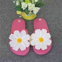 HEE GRAND Woman Beach Flip Flop Slippers Flat with Summer Colorful Flower Slide Women's Shoes Candy Color Girl's Footwear XWT616