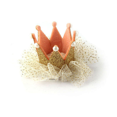 New    Girl Crown Pearl Princess Hair Clip Party Accessories Jecksion #LWN
