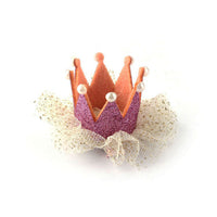 New    Girl Crown Pearl Princess Hair Clip Party Accessories Jecksion #LWN