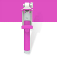 18.5-80cm Mini Portable Selfie Stick For iphone Samsung SmartPhone Universal Monopod Candy Colors Extendable Wired Sticks Tripod