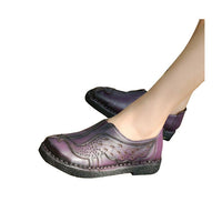 HEE GRAND Woman Loafers Spring Top Soft PU Leather Flats Anti-Slippy Shoes Ethnic Style Women's Shoes Size 40 XWD5225