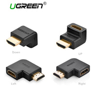 Ugreen HDMI male to HDMI female cable adapter converter extender 90 degrees angle 270 degrees angle for 1080P HDTV hdmi adapter