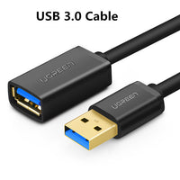 Ugreen USB 3.0 Cable Super Speed USB Extension Cable 2.0 Male to Female 0.5m 1m 1.5m 2m 3m USB Data Sync Transfer Extender Cable