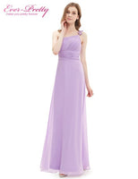 [Clearance Style]  Evening Dress Ever-Pretty HE09596 One Shoulder Long Flower Ruffles Chiffon Formal Evening Dresses