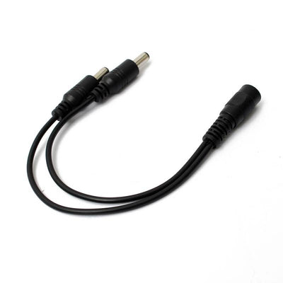 Hot Sale 5.5 x 2.1mm 1 To 2 Female To Male Plug DC Power Splitter Adapter For CCTV Camera Cable